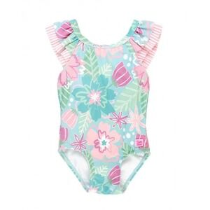 RuffleButts In Bloom Ruffle On Piece Floral Size 3T